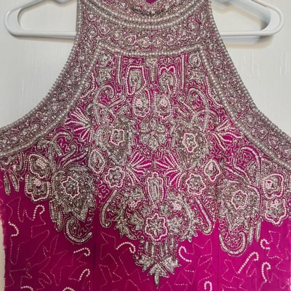 Vintage Pink Beaded Gown - Picture 6 of 6